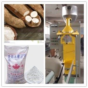 Máquina de embalagem de saco aberto em pó de amido de tapioca